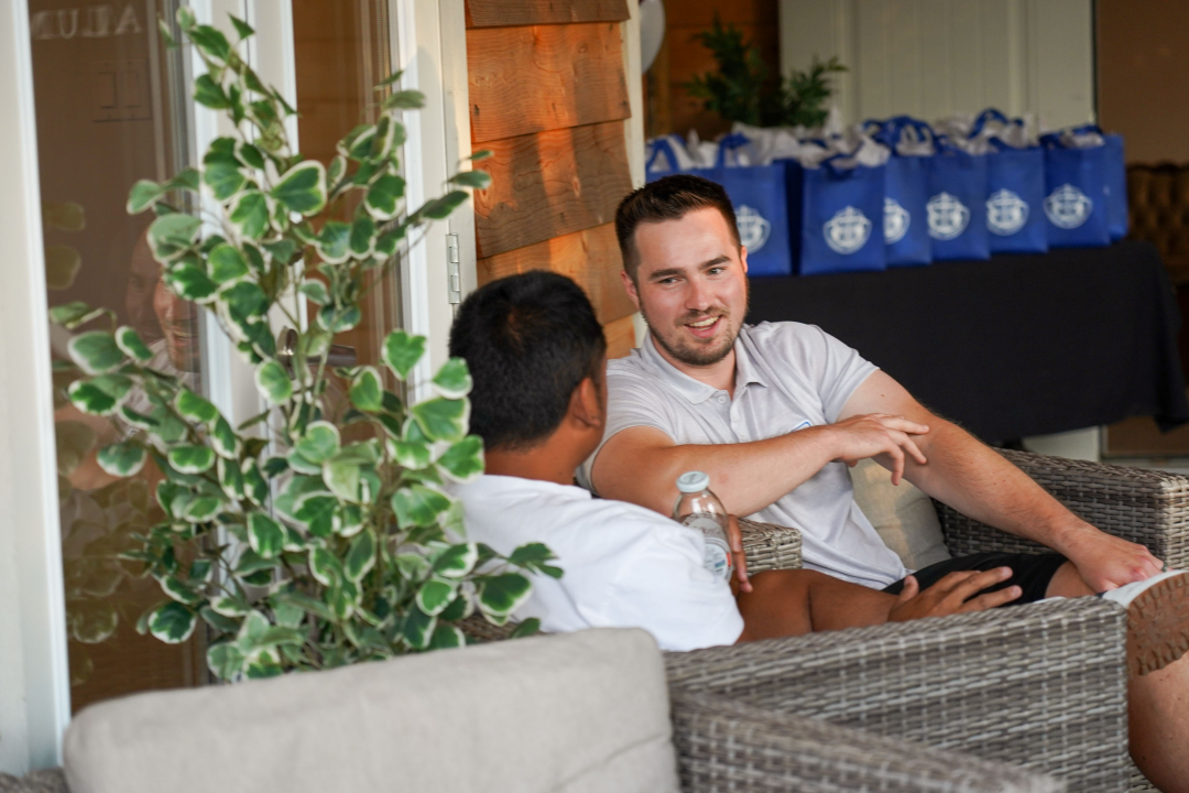 Alums connecting as they celebrate their Class of 2014 Pacific Academy 10-Year Reunion